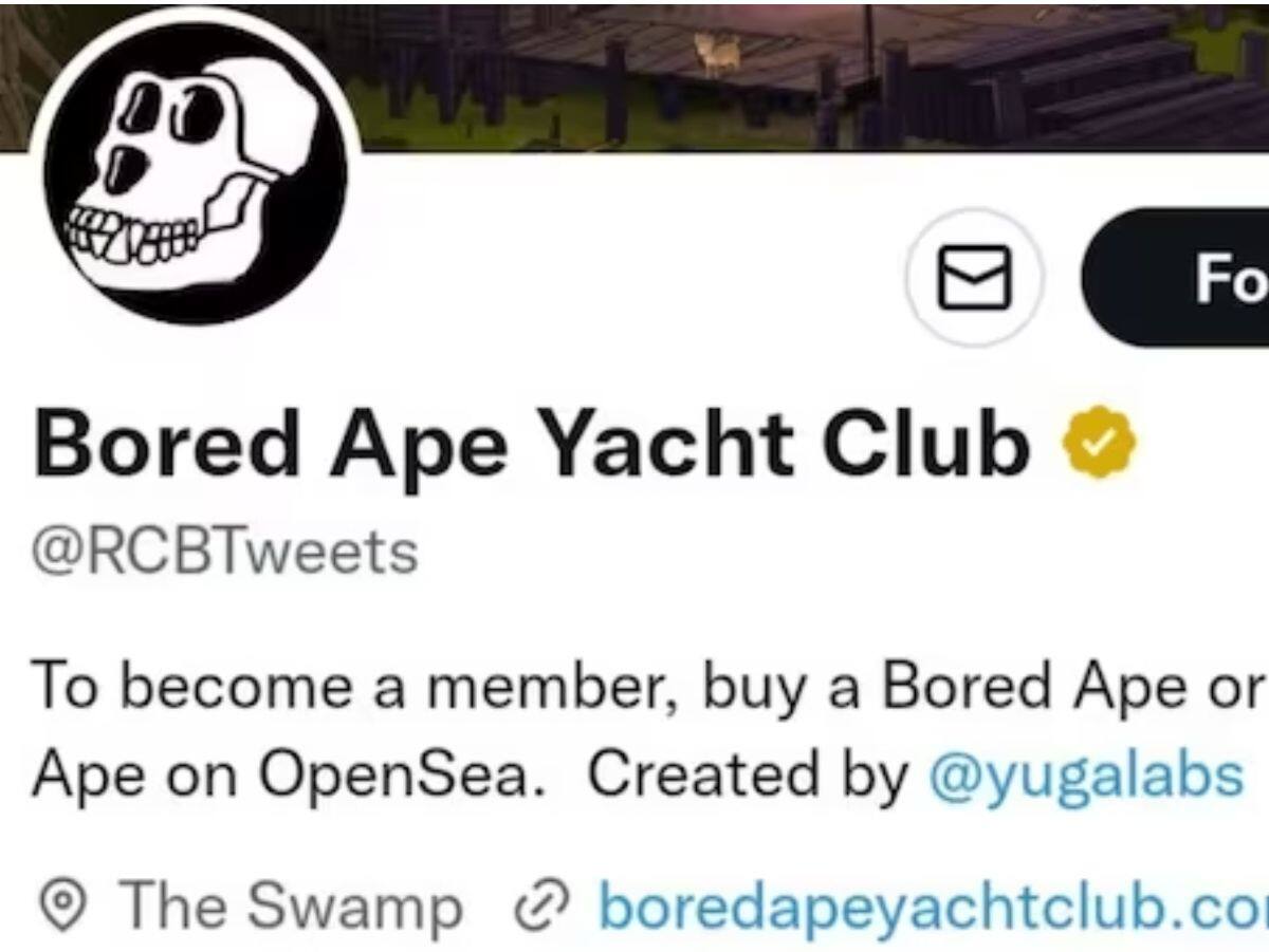RCB's Twitter Count Hacked, Renamed Bored Ape Yacht Club
